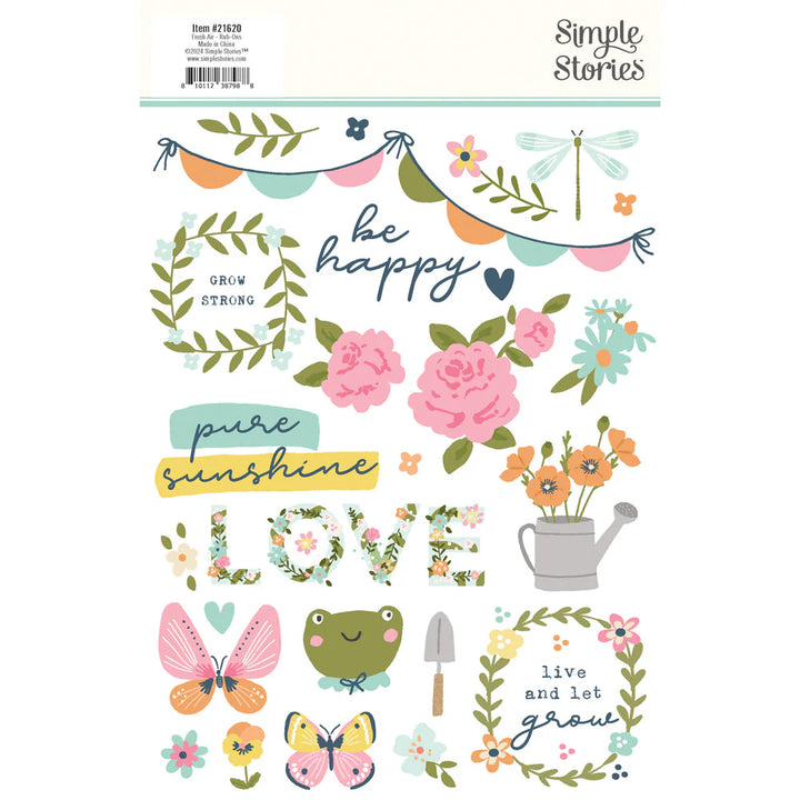 Fresh Air Rub Ons - Simple Stories