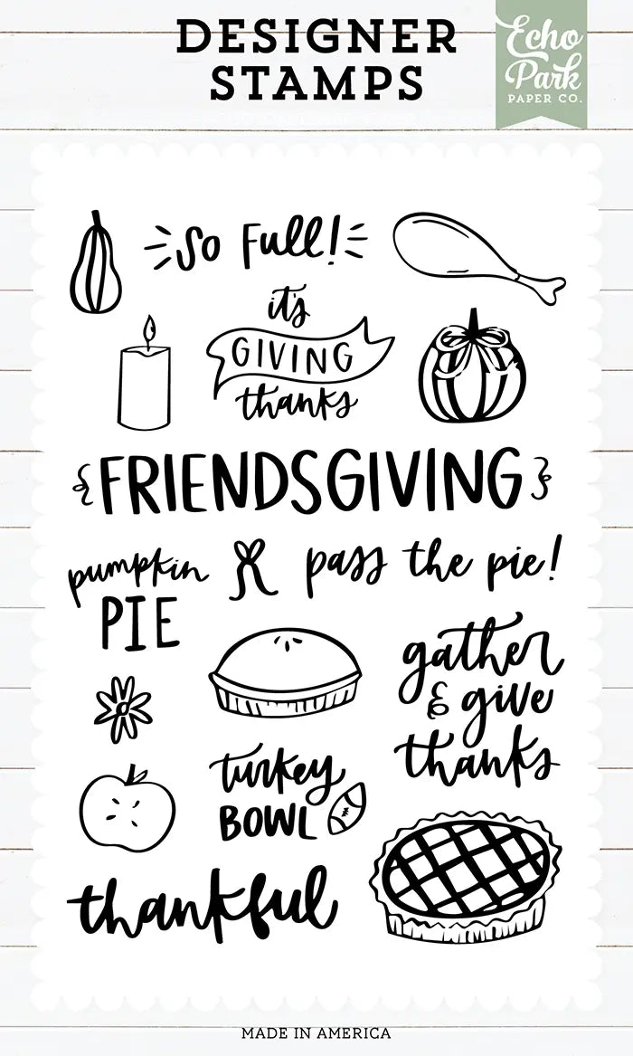 Friendsgiving Stamp Set - Designer Series - Echo Park