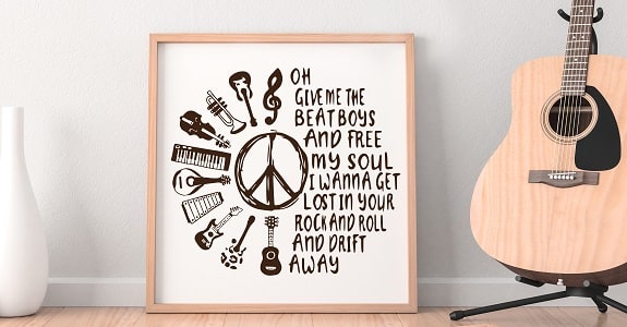 Give Me the Beat Musical SVG Image File Download