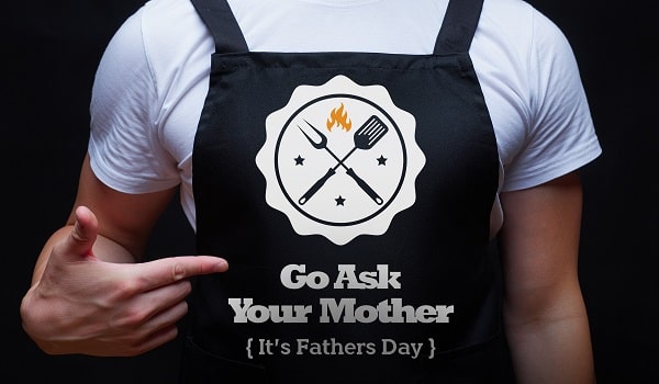 Go Ask Your Mom BBQ Apron SVG Image File Download
