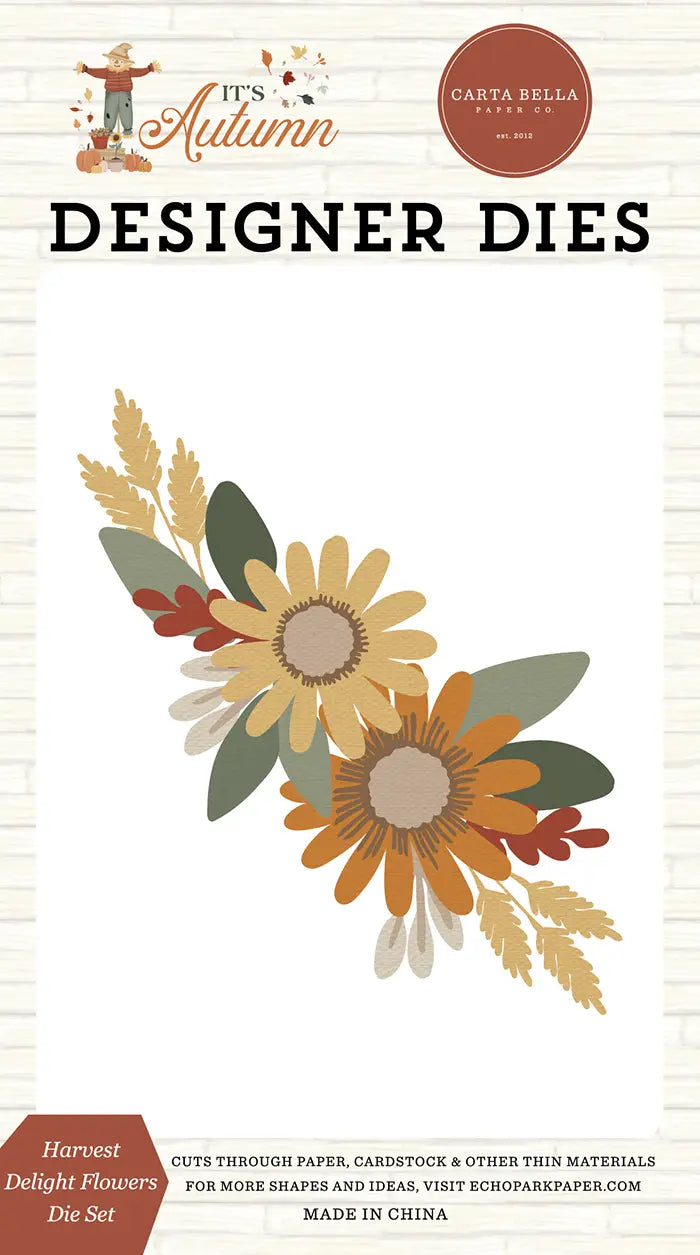 Harvest Delight Flowers Die Set - It's Autumn - Carta Bella