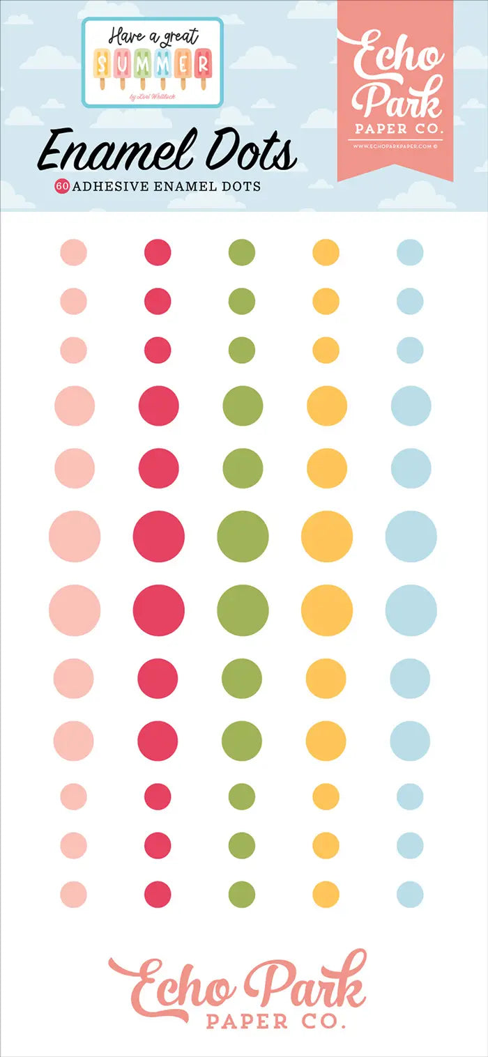 Have A Great Summer Enamel Dots - Echo Park