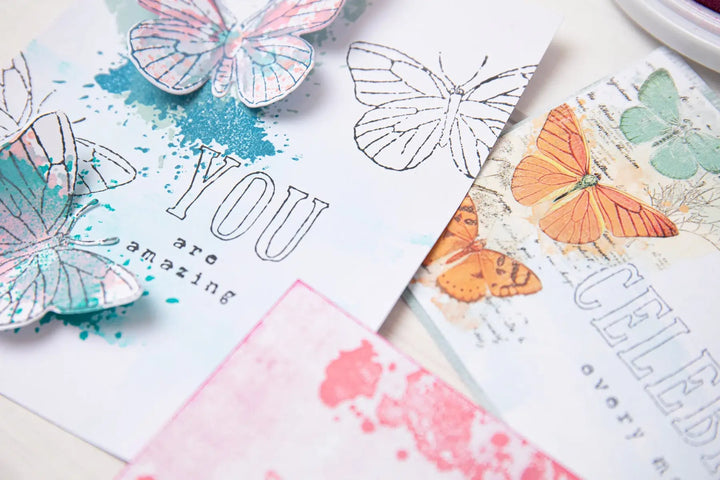 Hello You Sentiments Clear Stamps Set 13PK by 49 and Market - Sizzix