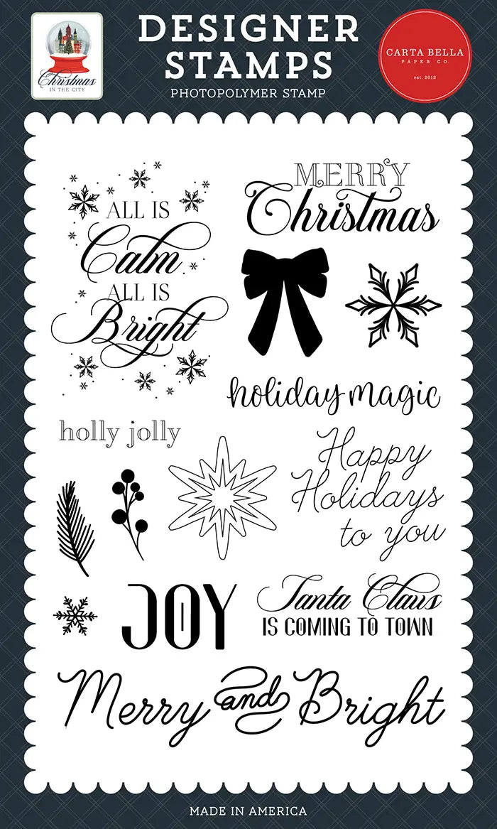 Holiday Magic Stamp Set - Christmas In The City - Carta Bella