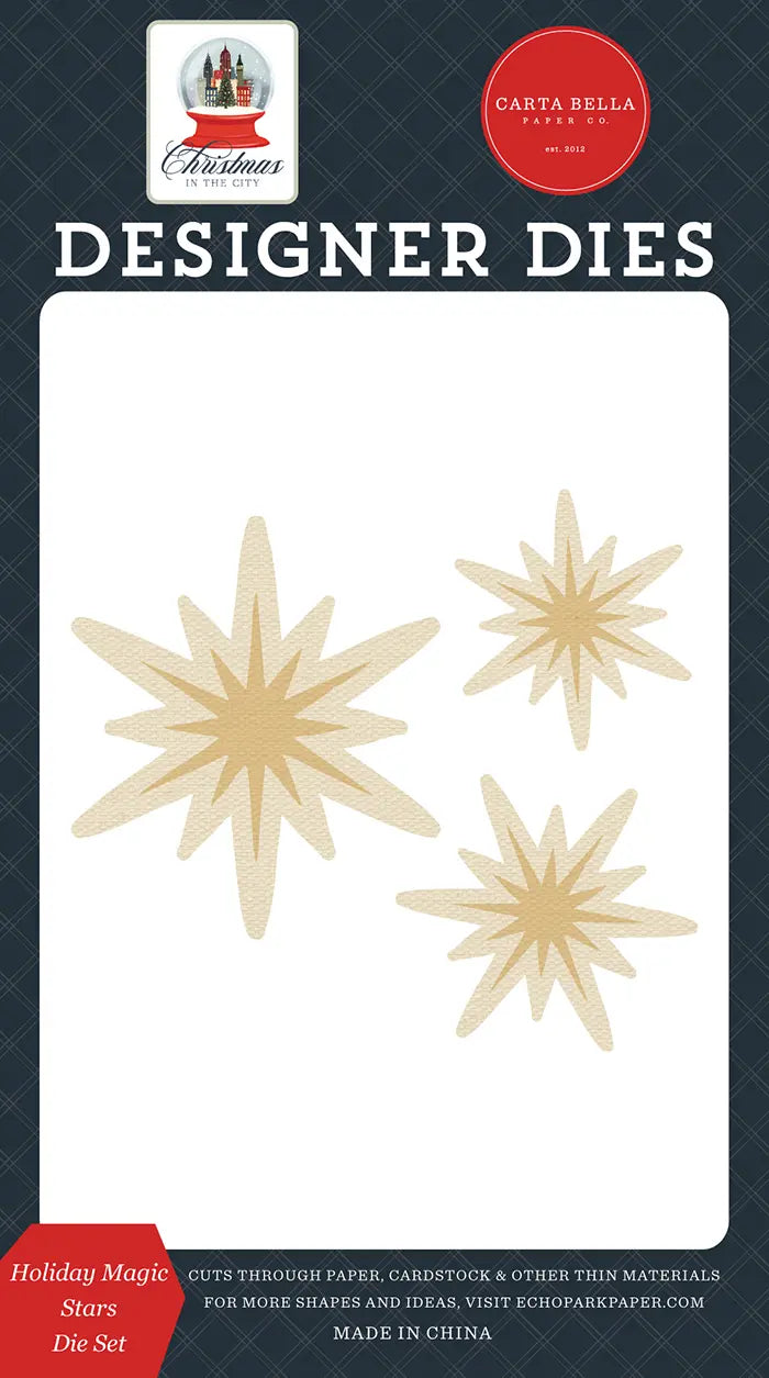 Holiday Magic Stars Die Set - Christmas In The City - Carta Bella