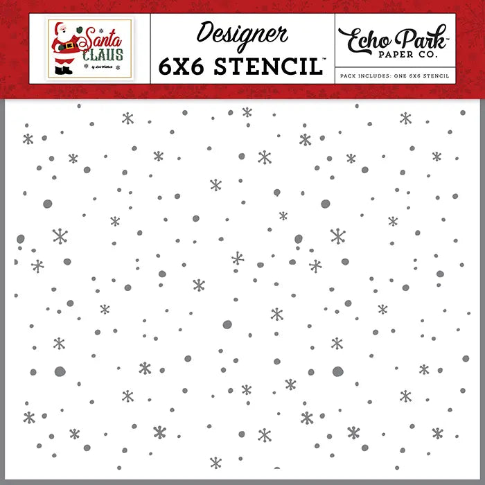 Holiday Night Sky Stencil - Santa Claus - Echo Park