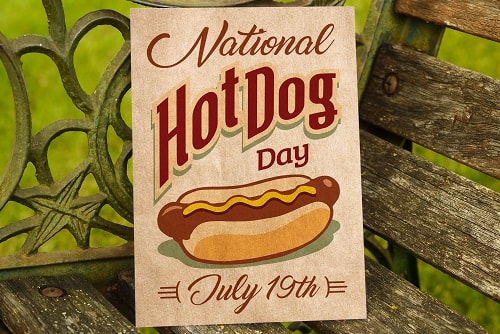 National Hot Dog Day SVG Image File Download