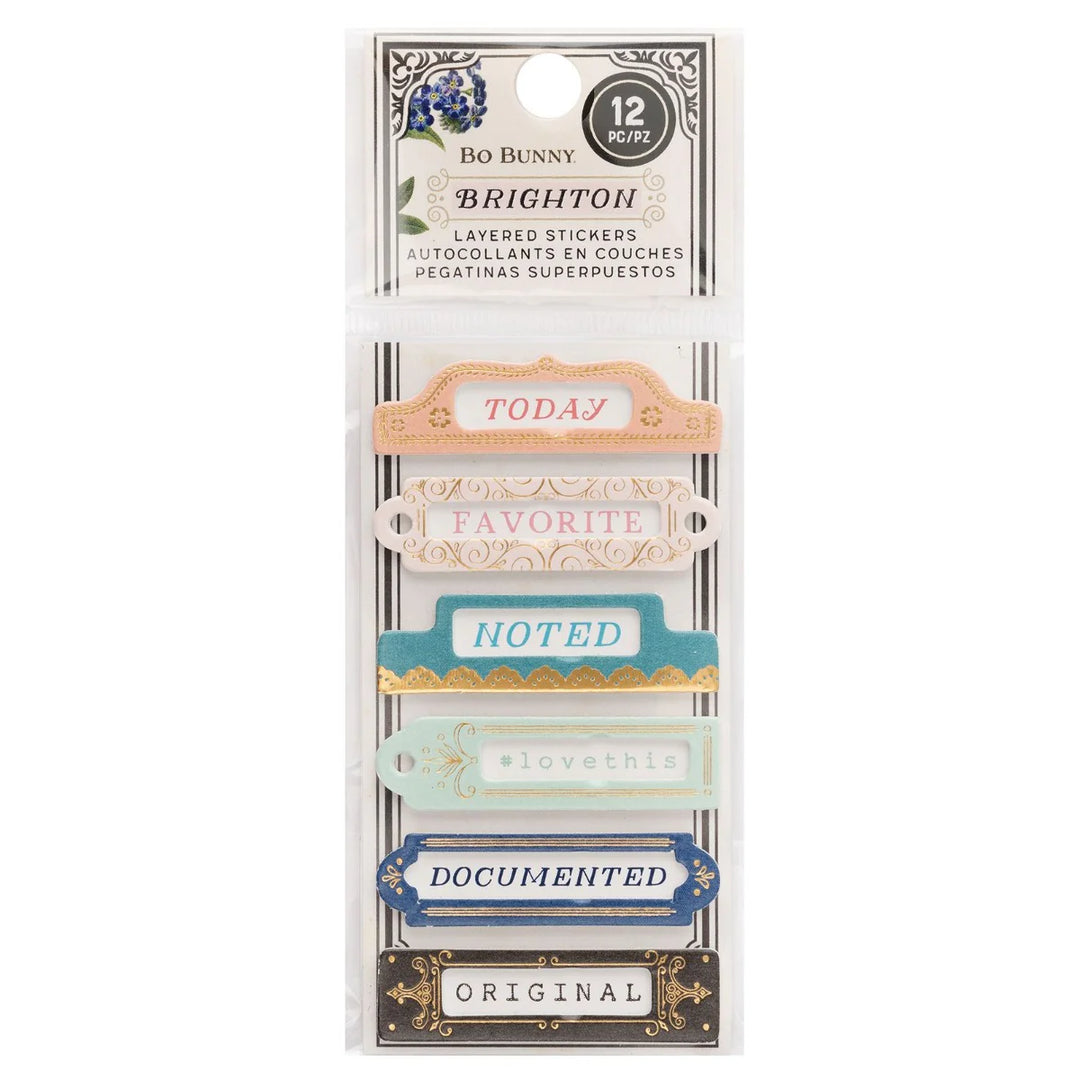 Layered Stickers - Brighton Collection - BoBunny