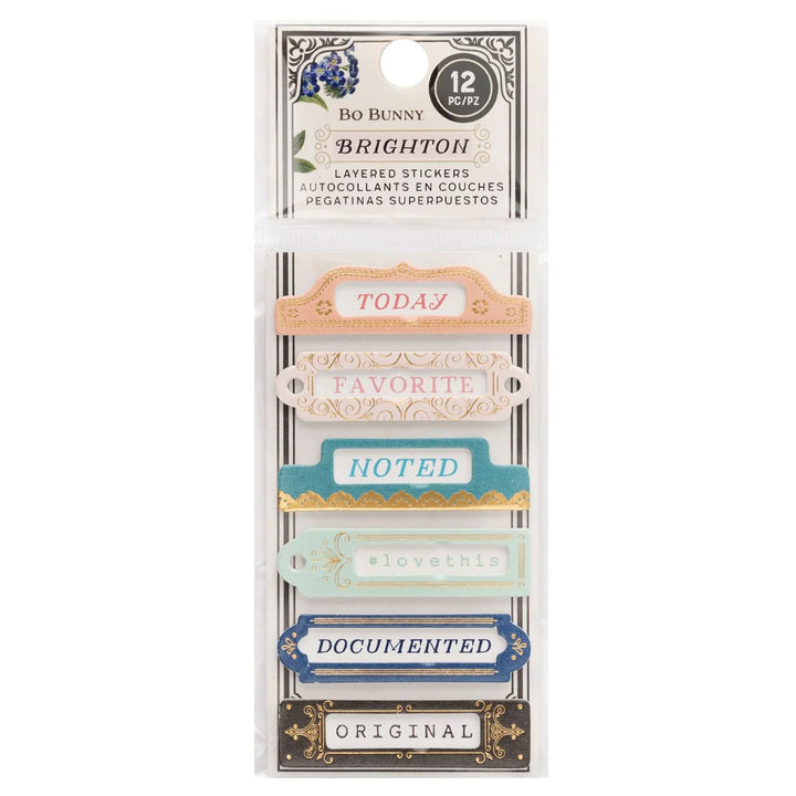 Layered Stickers - Brighton Collection - BoBunny