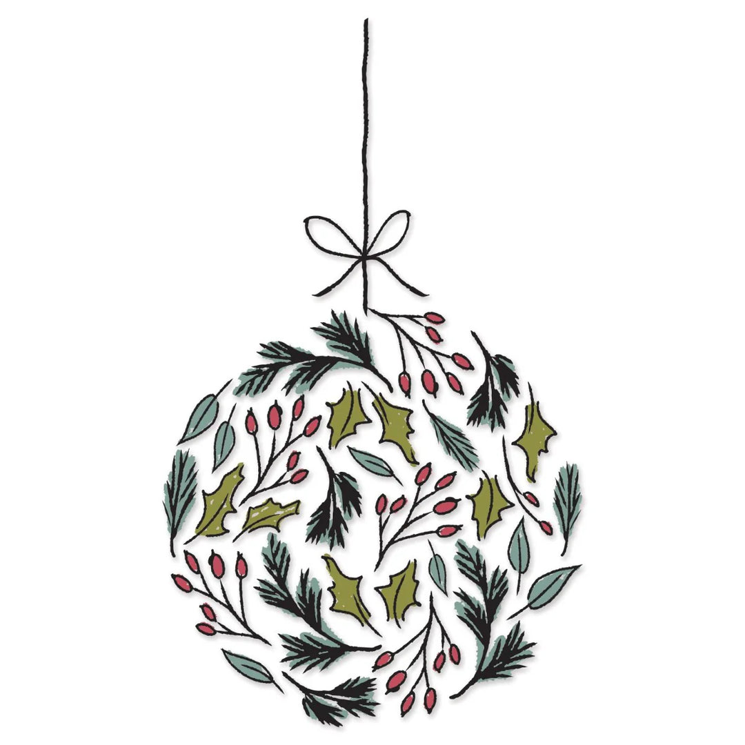 Leafy Ornament Layered Clear Stamp - Lisa Jones- Sizzix