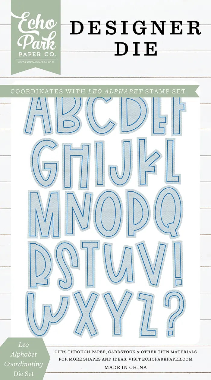 Leo Alphabet Coordinating Die Set - Designer Series - Echo Park