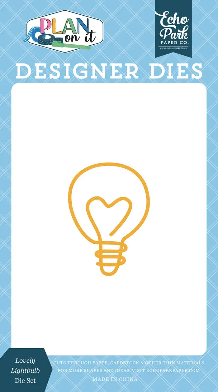 Lovely Lightbulb Die Set - Plan On It - Echo Park