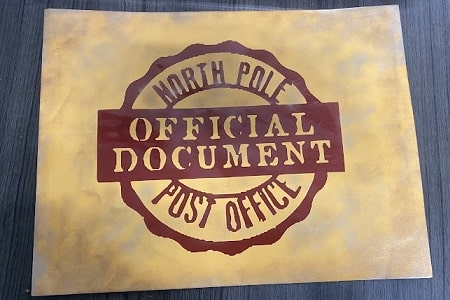 North Pole Official Document SVG Image File Download