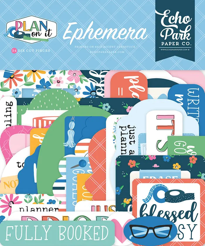 Plan On It Ephemera Die Cuts - Echo Park
