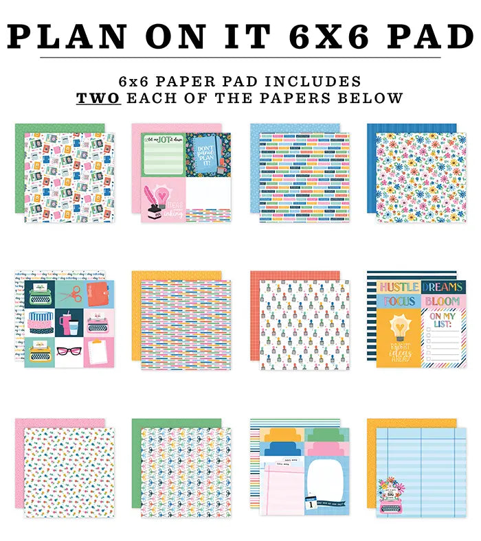 Plan On It Paper Pad, 6" x 6" - Echo Park
