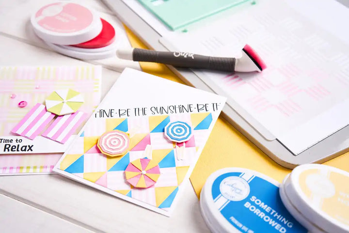 Pool Deck Layered Stencils by Catherine Pooler - Sizzix