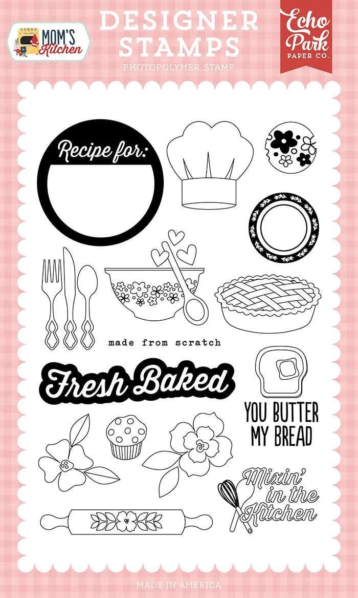 Recipe For Stamp Set - Mom's Kitchen - Echo Park