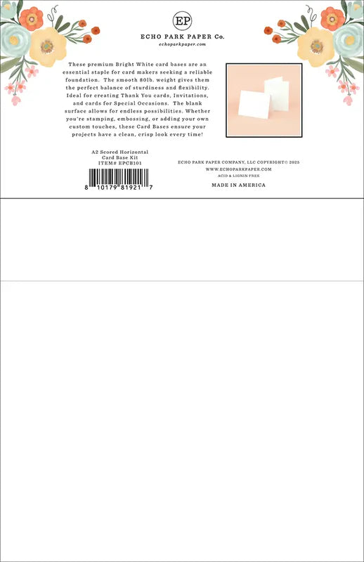 Scored Horizontal Card Base Kit – Echo Park