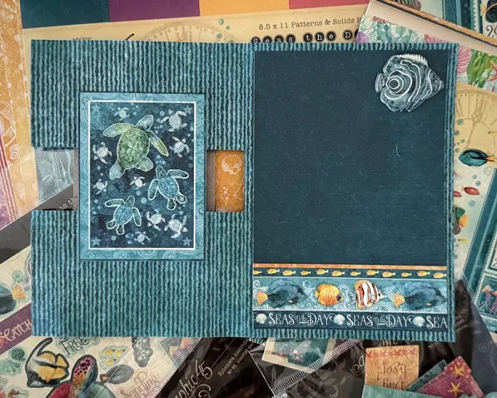 Seas the Day Chipboard Pieces Tags & Frames - Graphic 45