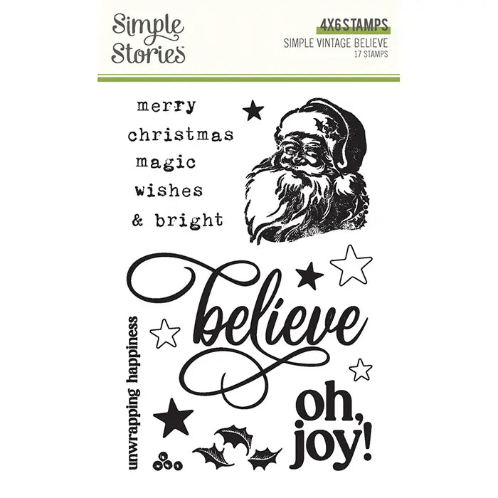 Simple Vintage Believe Stamps - Simple Stories