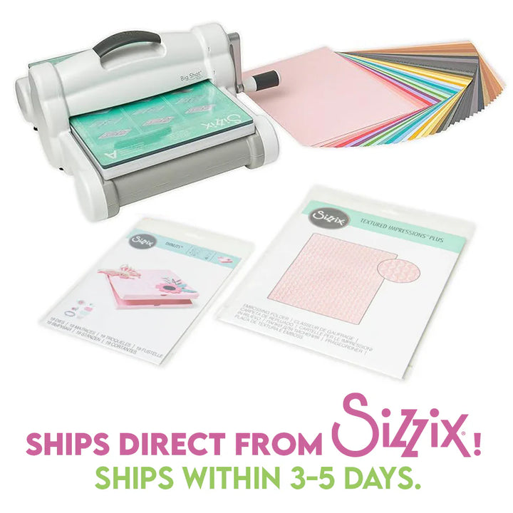 New Big Shot Plus Starter Kit  White & Gray - Sizzix