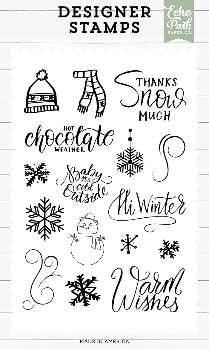 Snow Much Snowflakes Stamp Set - Designer Series - Echo Park