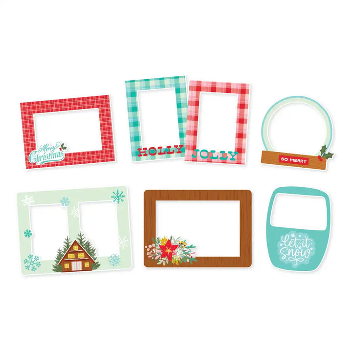 Snow Pine Lodge Chipboard Frames - Simple Stories