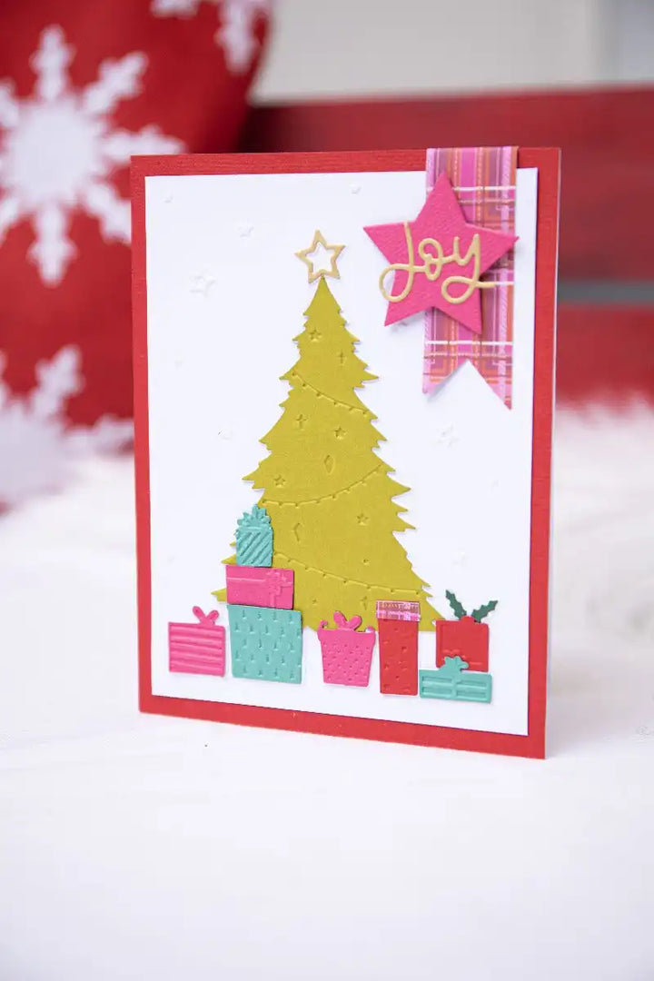 Sparkle Tree Folder Thinlits Die w/ Textured Impressions Emboss Folder - Lisa Jones - Sizzix
