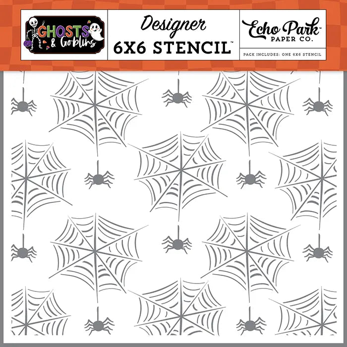 Spiders And Their Webs Stencil - Ghosts And Goblins - Echo Park