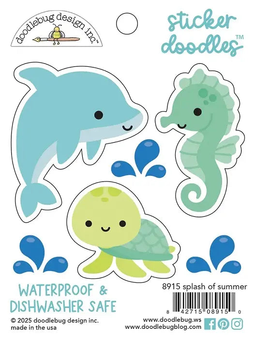 Splash Of Summer Sticker Doodles - Summer Fun - Doodlebug