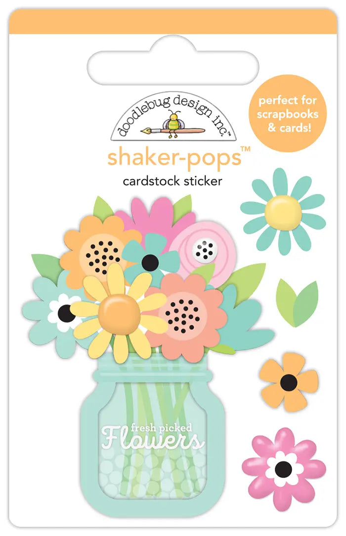 Spring Bouquet Shaker-Pops - Butterfly Kisses - Doodlebug