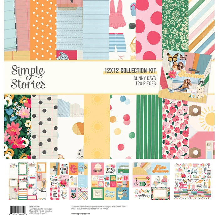 Sunny Days 12" x 12" Collection Kit - Simple Stories