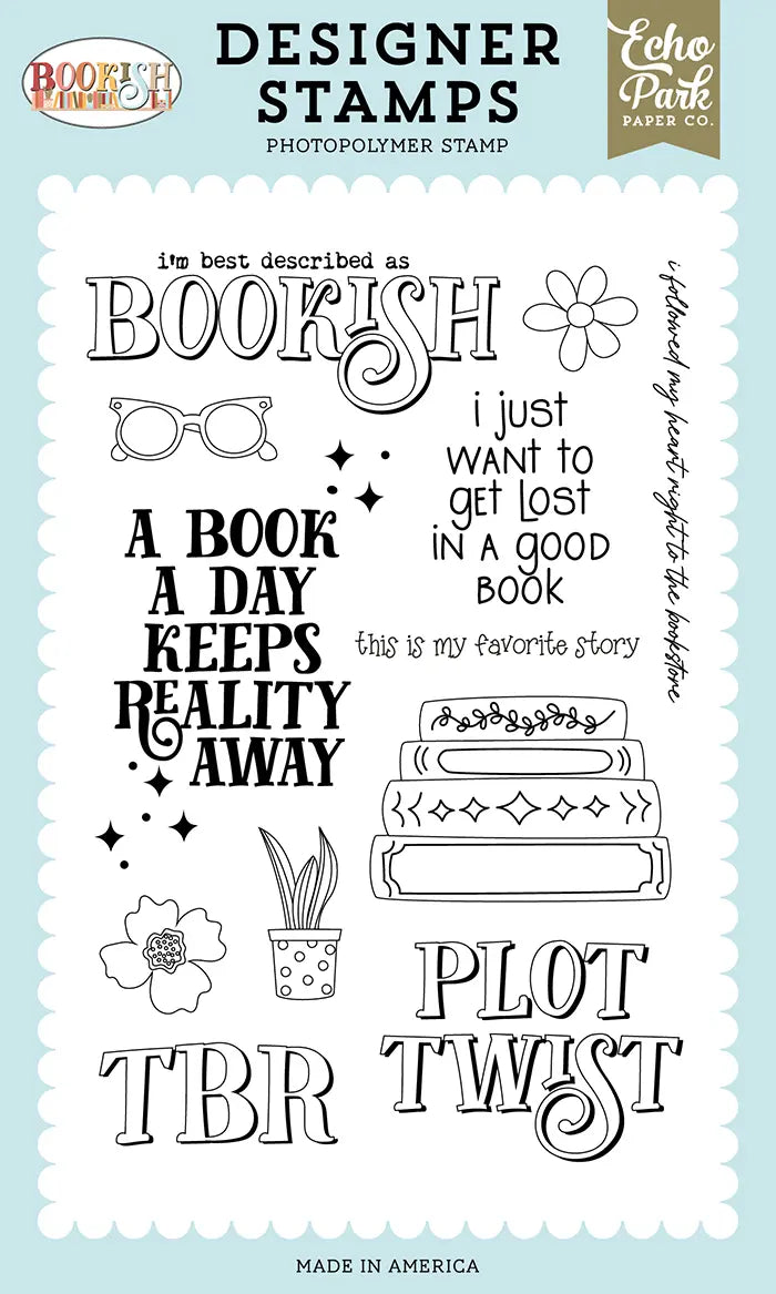TBR Stamp Set - Bookish - Echo Park