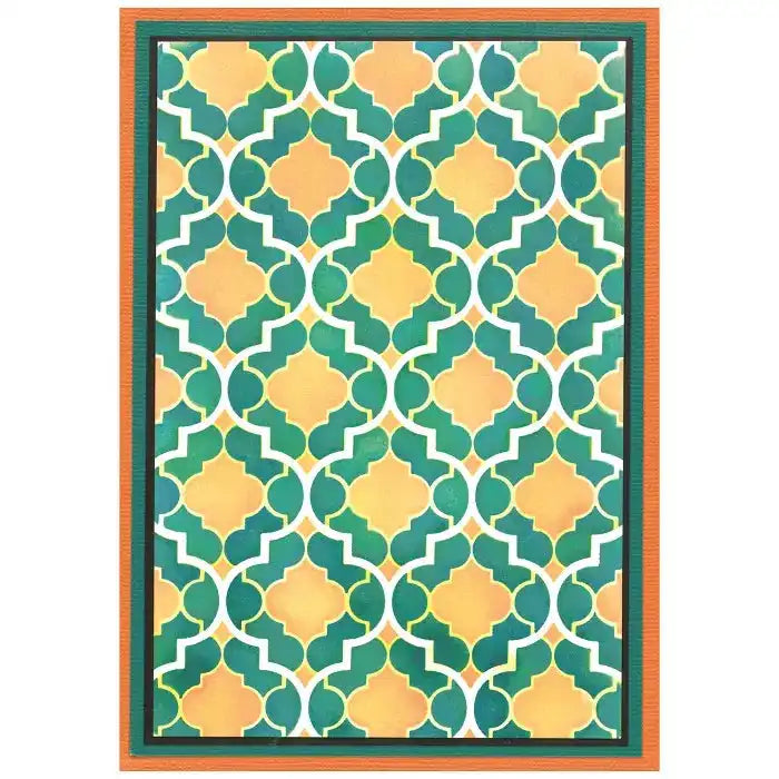 Textures from Afar #2 A6 Stencil (4 pack) by Stacey Park - Sizzix