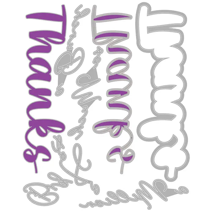 Thanks Sentiment Take Two's Thinlits Dies - Stacey Park - Sizzix