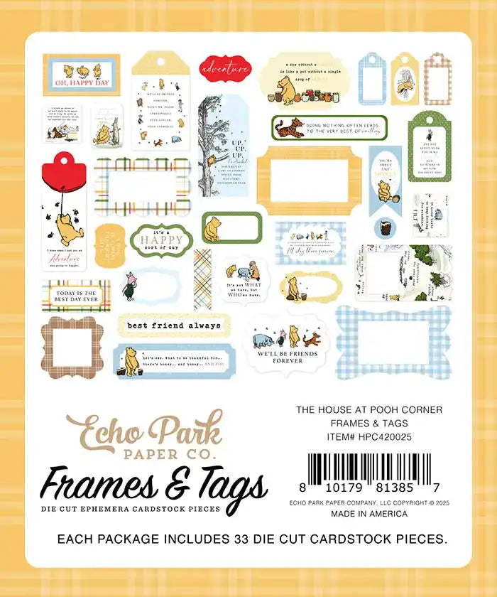 The House At Pooh Corner Frames & Tags - Echo Park