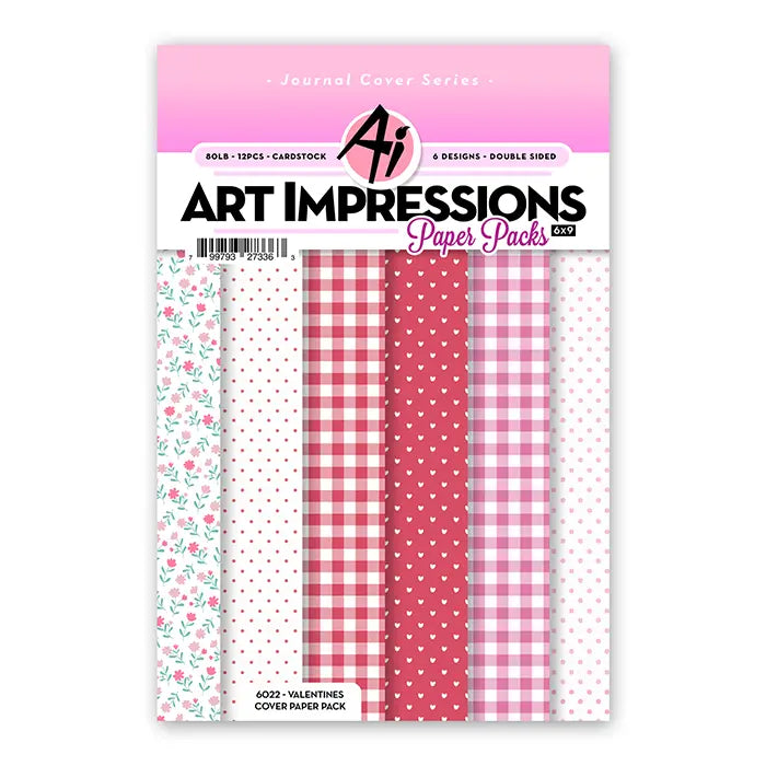 Valentines Cover Paper Pack 6" x 9" - Art Impressions