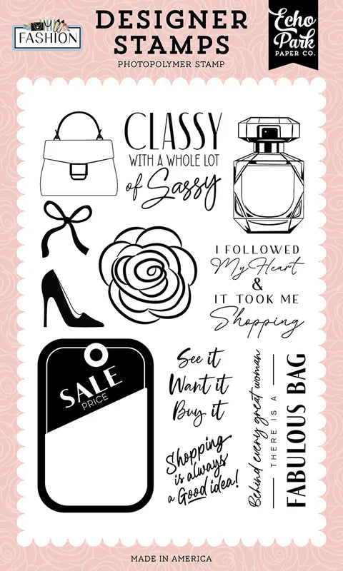 Whole Lot of Sassy Stamp Set – Fashion – Echo Park