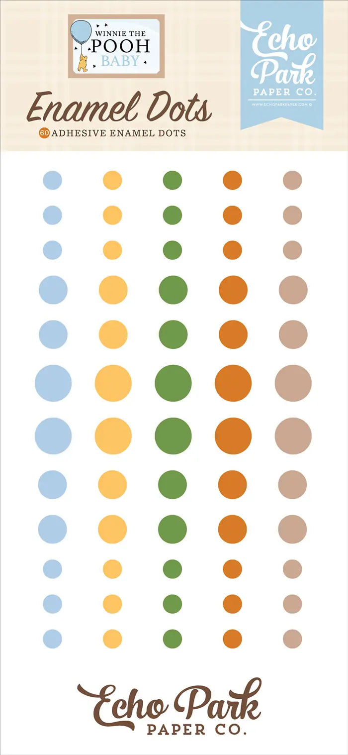 Winnie The Pooh Baby Enamel Dots - Echo Park