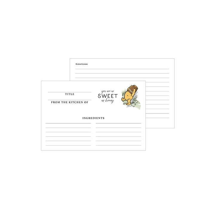 Winnie the Pooh Recipe Cards - Echo Park