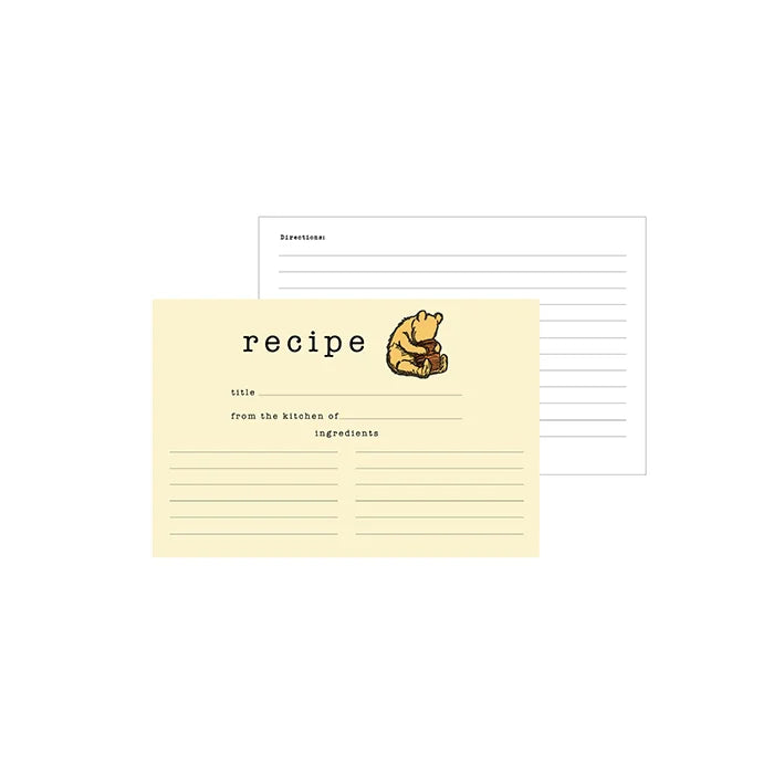 Winnie the Pooh Recipe Cards - Echo Park