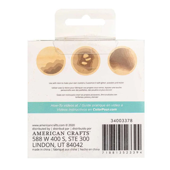 Wood River Coasters-Color Pour Resin-American Crafts