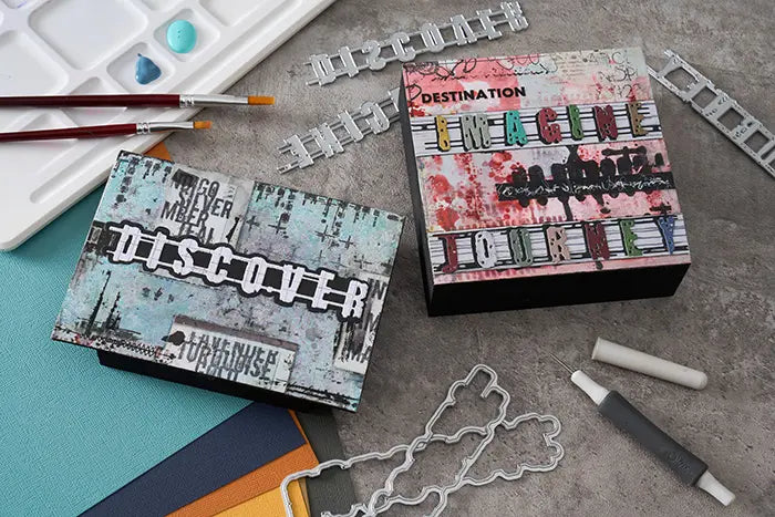 View 2 of Word Wafers #1 Thinlits Die Set by Seth Apter - Sizzix