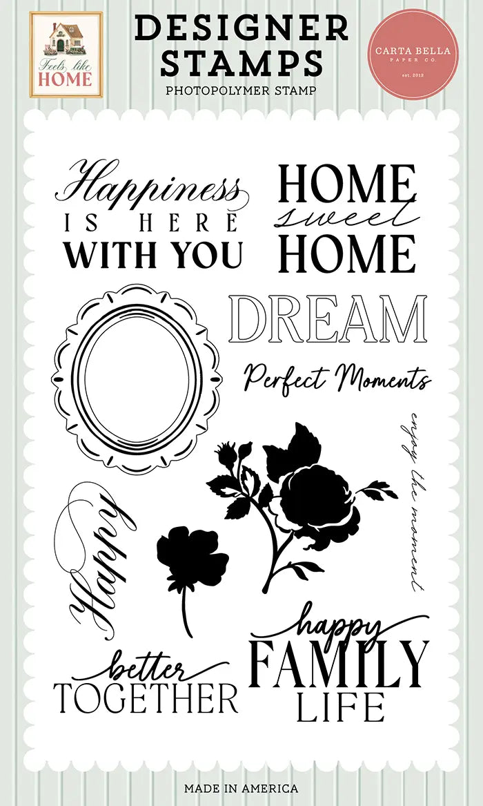 Here With You Stamp Set - Feels Like Home - Carta Bella
