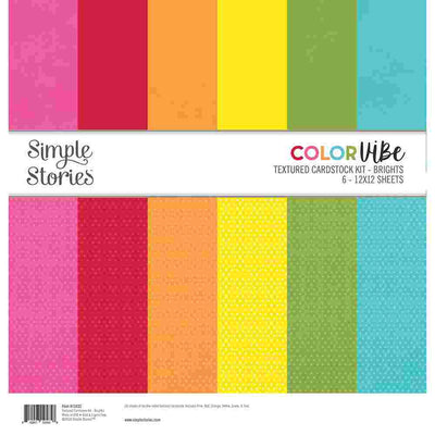 Brights Textured Cardstock Kit - Color Vibe - Simple Stories*