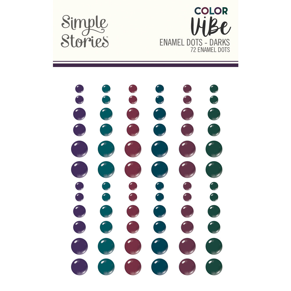 Darks Enamel Dots- Color Vibe - Simple Stories