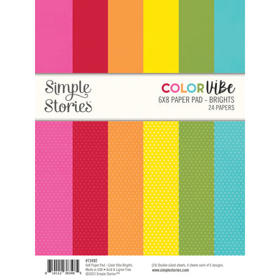 Brights 6x8 Pad- Color Vibe - Simple Stories