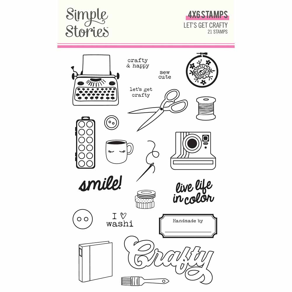 Let's Get Crafty Stamps-Simple Stories
