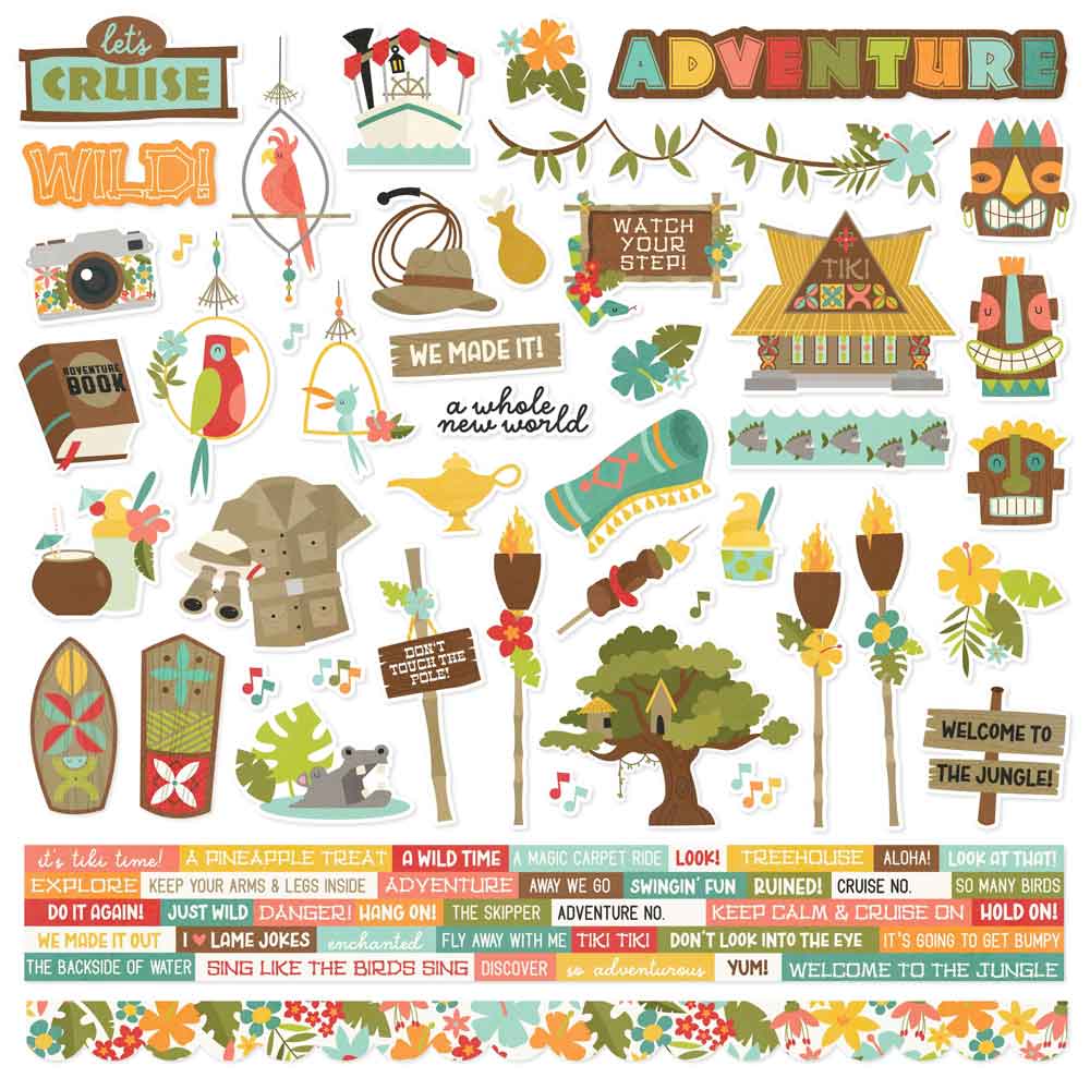 Say Cheese Adventure at the Park Cardstock Stickers - Simple Stories