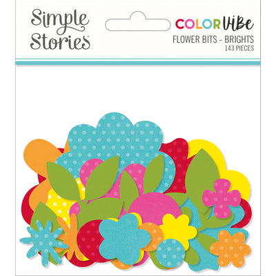 Color Vibe Flowers Bits & Pieces  Brights - Simple Stories - Clearance